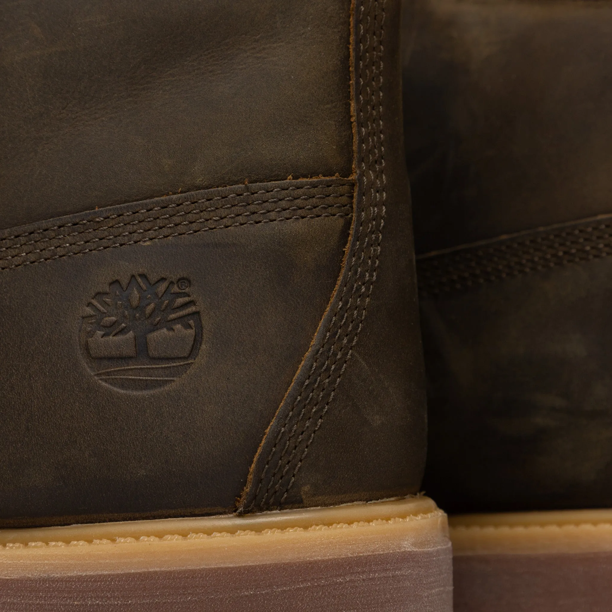 Timberland Premium 6-Inch Waterproof Boot / Olive Brown Full-Grain
