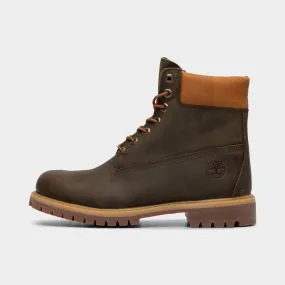 Timberland Premium 6-Inch Waterproof Boot / Olive Brown Full-Grain