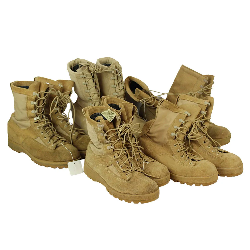 USGI Military Desert Sand Inclement Cold Weather Boots - Used
