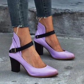 Women'S Retro High Heel Fashion Shoes 74868453C