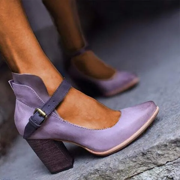 Women'S Retro High Heel Fashion Shoes 74868453C